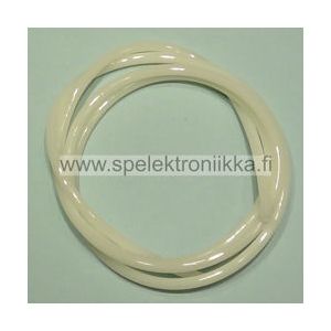 Elastinen läpikuultava muoviputki 1 yd / 0.91m Pearl White 2.4 / 4.0 TFH®