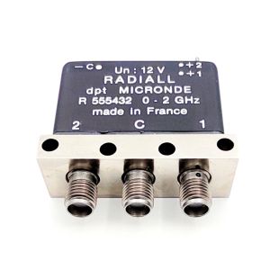 Radiall R 555432 12 V 1 x RF-relay 2 GHz latch reset SMA connectors new