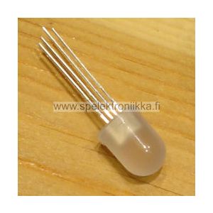 RGB LED 10 mm diffusoitu linssi yhteisanodi YA common anode CA