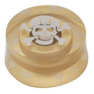 Speed nuppi CUSTOM SKULL PIRATE White / Light Gold