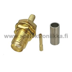 SMA naaras runko bulkhead RF1.37 kaapelille