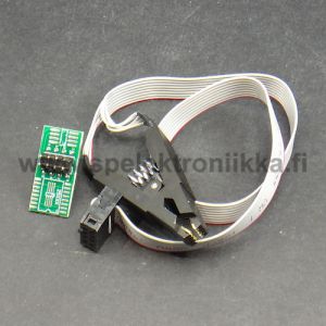 DIP-8 SO-8 SOP-8 SOIC-8 piirien testiklipsi johdolla ja liittimellä + piirilevyadapteri