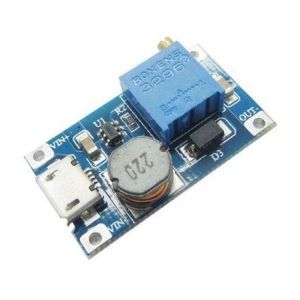 STEP-UP DC/DC-MUUNNIN 5-28V max. 2A micro USB tulo