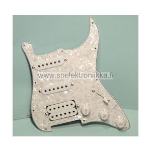 ST -tyylinen 2xsingle 1xhumbucker VALMIS555PWHT, 4PLY Whitepearl pleksi