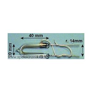 Xenon (Strobo) putki, malli D 4kV, 8Ws/60/min