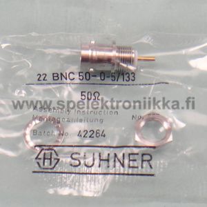 22 BNC-50-0-5/133 Suhner BNC naaras runko
