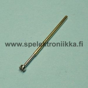 Jousikontakti Testineula testipiikki nro:5 rungon halkaisija 1.35 mm kullattu jousitettu kruunupää