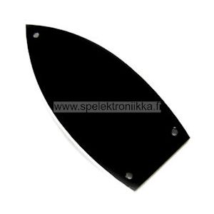 Kaularaudan peitelevy "surfboard", black / white Hosco