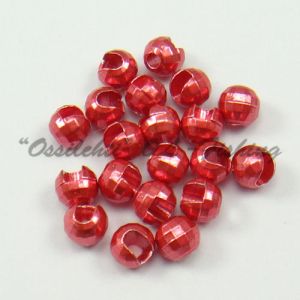 Tungsten Disco Beads Candy Red metallic 3.0 mm 20kpl TFH®