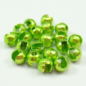 Slotted Tungsten Disco Beads Chartreuse Lucent metallic 2.5 mm 20kpl TFH®