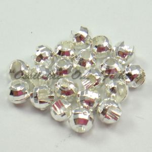 Tungsten Disco Beads Silver 5.5 mm 20kpl TFH®