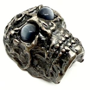 Valumetallipääkallo nuppi UNHAPPY SKULL