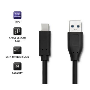 USB (A) - USB C johto 1.2m 3A