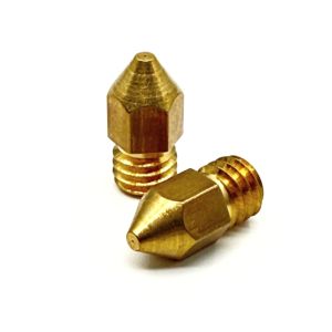 V6 0.3 mm messinkisuutin 1.75 mm filamentille suippo