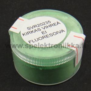 Värikoukku värijauhe Kirkkaan vihreä ei fluoresoiva 10g / purkki TFH®