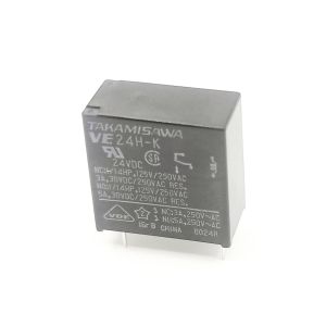 VE24H-K Takamisawa rele 24V 3A 1 x vaihto DIL mutta korkeampi