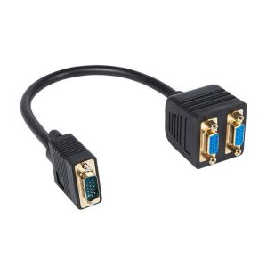 VGA -haaroitin, vga -jakaja. 1 x uros 2 x naaras