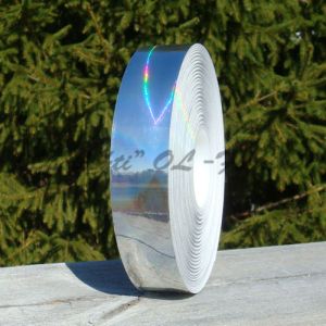 Pilkkiteippi, uistinteippi, hologrammi kromipyörre 25 mm
