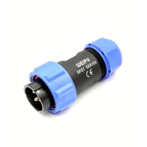 Vedenpitävä pyöröliitin IP68 30A uros 3 nap.