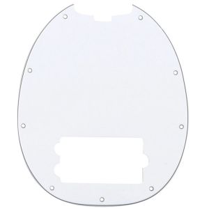 Music Man Stingray tyylinen pleksi White MMW/B/W 3PLY