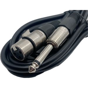 Yhdysjohto 6.3 mono / XLR -naaras, 3 m