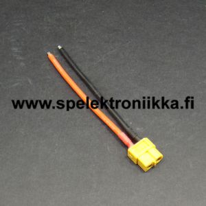 XT-60 naaras johdoilla 10cm 14AWG silikoni vapaat päät