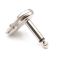 Monoplugi 6.3 mm, kulma, metalli, litteä