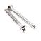 Oval base chrome screw for wood, neck screw 4245CRW
