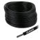 Silikonijohto 0.14mm² musta, ø 1.4mm