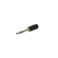 UT 380 Lyhyt plugi STEREO 6,3mm, musta
