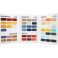 NitorLACK colour chart, actual lacquer painted on wood of all colours available