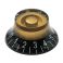 Bell Top Hat nuppi - GOLD-BLACK