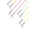 Instrumentti- / välikaapeli neon setti (4kpl) kulmaplugeilla 30CM