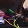 Instrumentti- / välikaapeli neon setti (4kpl) kulmaplugeilla 30CM