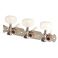 UT guitar parts viritin klassiselle kitaralle, 3R+3L, kromi / valkoinen