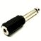 3.5mm monojakki / 6.3mm monoplugi adapteri