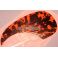 Kitaran pleksi, wild cat orange, liimapinta, teardrop style, PG1WCO