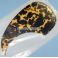 Kitaran pleksi, wild cat yellow, liimapinta, teardrop style, PG1WCY