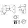 UT guitar parts Basson virityskoneisto B15- 2L+2R - musta