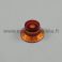 Bell Top Hat nuppi BRONZE AMBER transparent