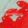 Houkutuslevy houkutinlevy uistimeen pilkkiin punainen ovaali n. 1x2cm 30kpl