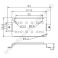 Humbucker pohjalevy pitch 52 mm HUBB527 messinki
