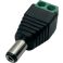 DC-liitin plugi 2.1mm / 5.5mm ruuviliitoksella
