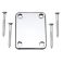 Kaulan kiinnityslevy setti kromi 51 x 64 mm KAUSET1803CR