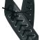 Kitarahihna, Gaucho GST-360-BK, musta, mustalla punoksella
