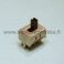 Liukukytkin piirilevylle 2 x ON - ON miniatyyrimalli rasteri 2 mm