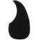 Kitaran pleksi, musta, liimapinta, teardrop style PG1BLK
