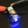 Painokytkin 1 x vaihto metallia sininen LED keskellä (latch) IP67