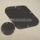 Peitelevysetti potikoille ja kytkimelle LP black 3PLY Black/White/Black