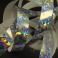 Lure tape Broken glass hologram with silver base